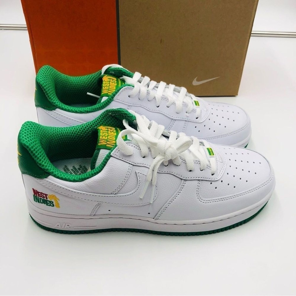 Nike Air Force 1 Low Retro QS West Indies White Classic Green DX1156-100 Mens 12